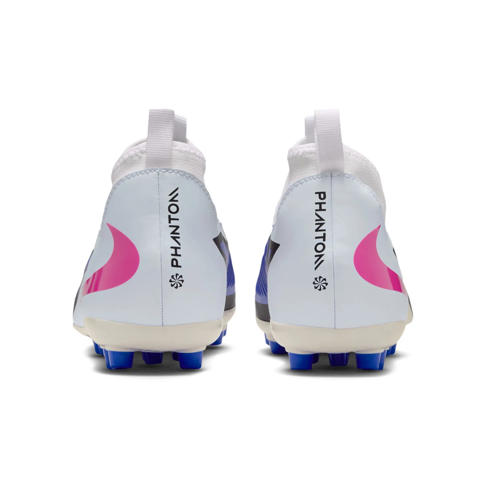 Nike Jr Phantom 6 High Academy FG/MG Soccer Cleats (Racer Blue/White)