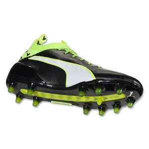Puma Men's evoTouch 1 FG Firm Ground Soccer Cleats (Black/White/Safety Yellow) | Soccer Wearhouse