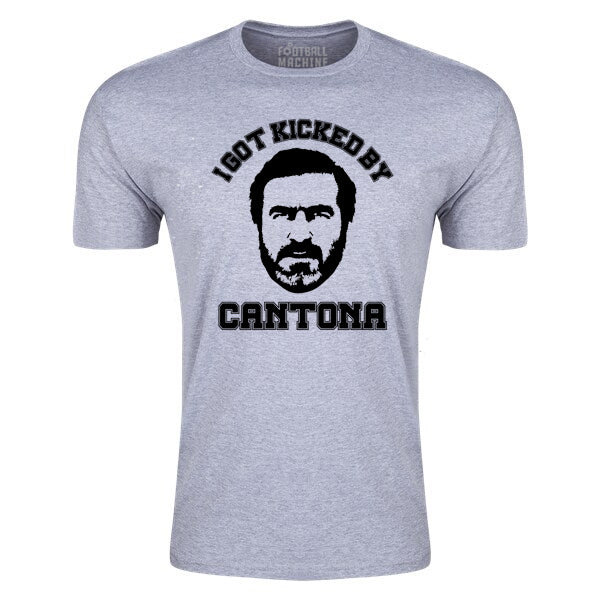 Football Machine Men's I Got Kicked By Cantona T-Shirt (Sport Grey) | Soccer Wearhouse