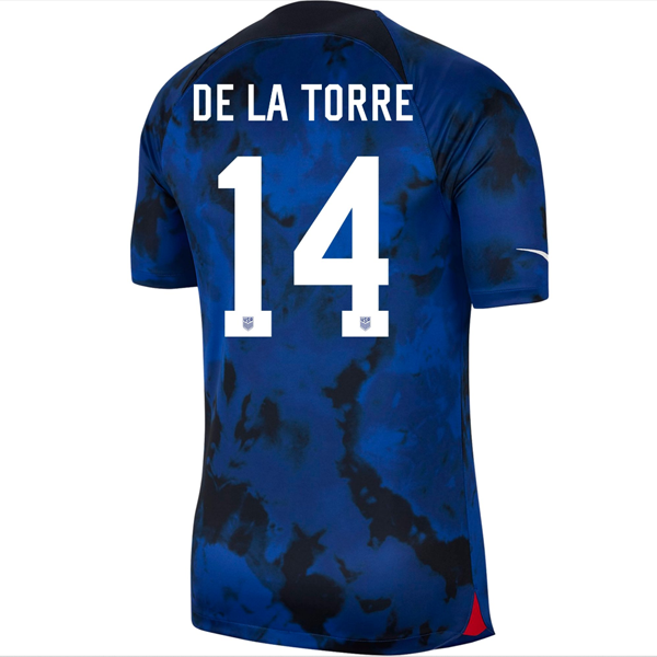 Nike Estados Unidos Luca De La Torre Authentic Match Away Jersey 22/23 (Azul brillante/Blanco)