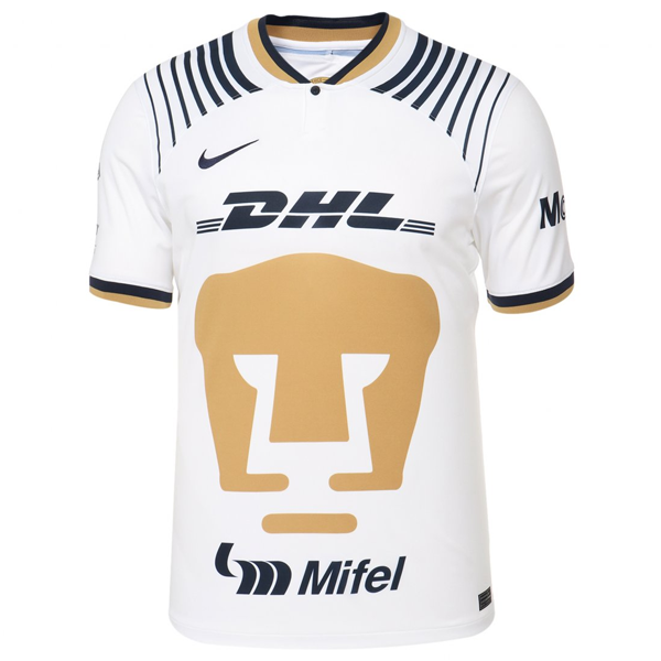 Camiseta Nike Pumas UNAM Local 22/23 (Blanco/Obsidiana/Oro)