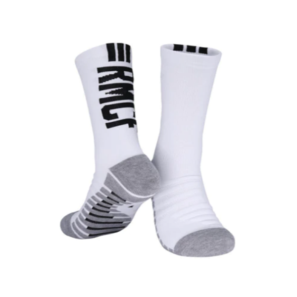 Medias Real Madrid Crew (Blanco/Negro)