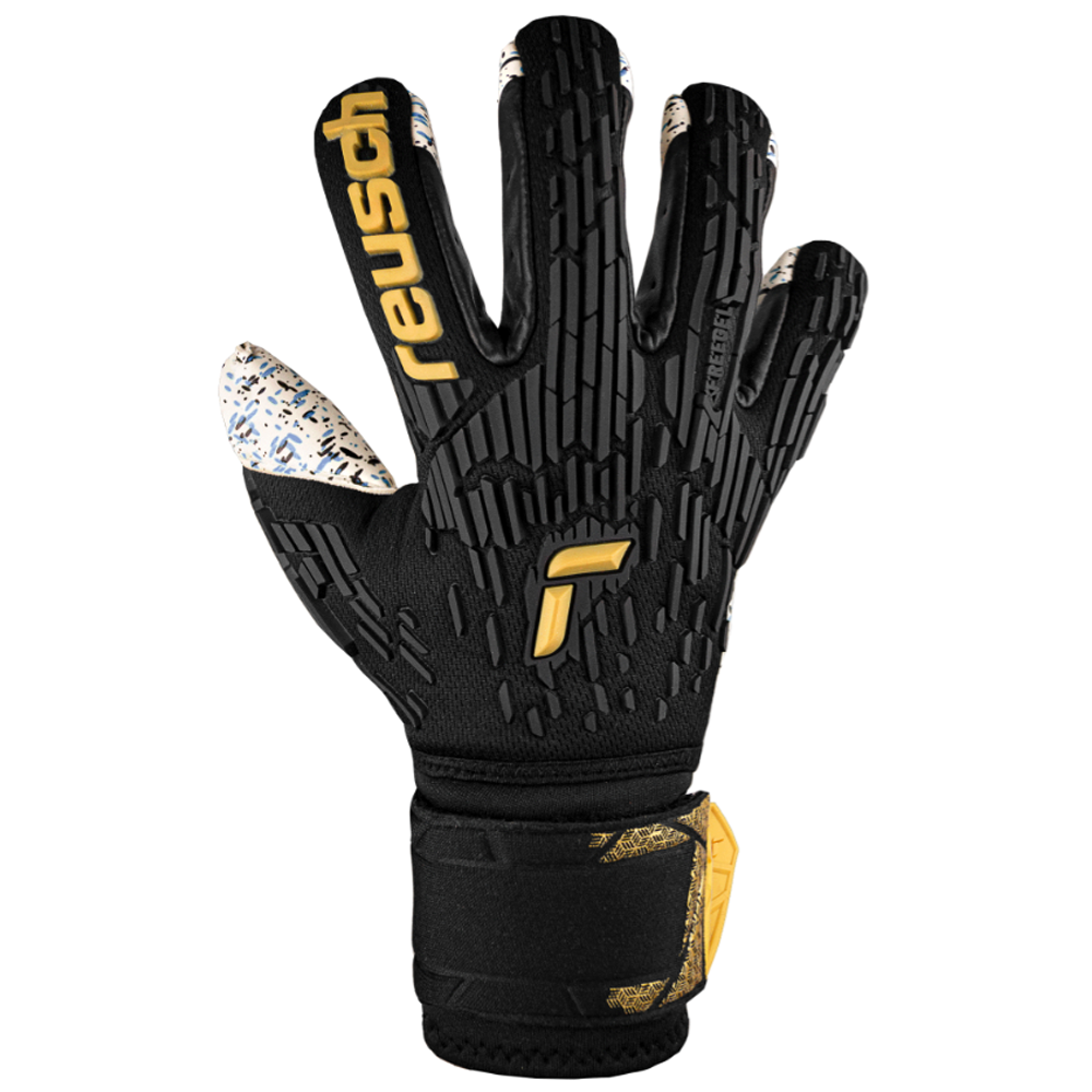 Reusch Attrakt Freegel Fusion Ortho-Tec Goalkeeper Glove (Black/Gold) Questions & Answers