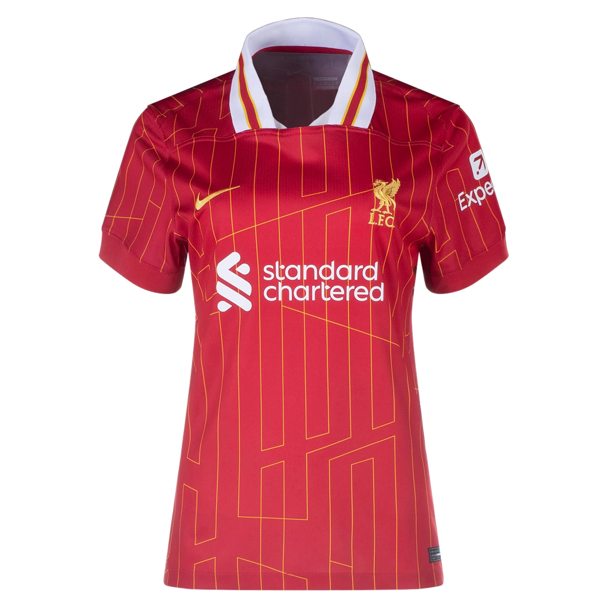 Nike Womens Liverpool Home Jersey 24/25 (Gym Red/Chrome Yellow) Questions & Answers