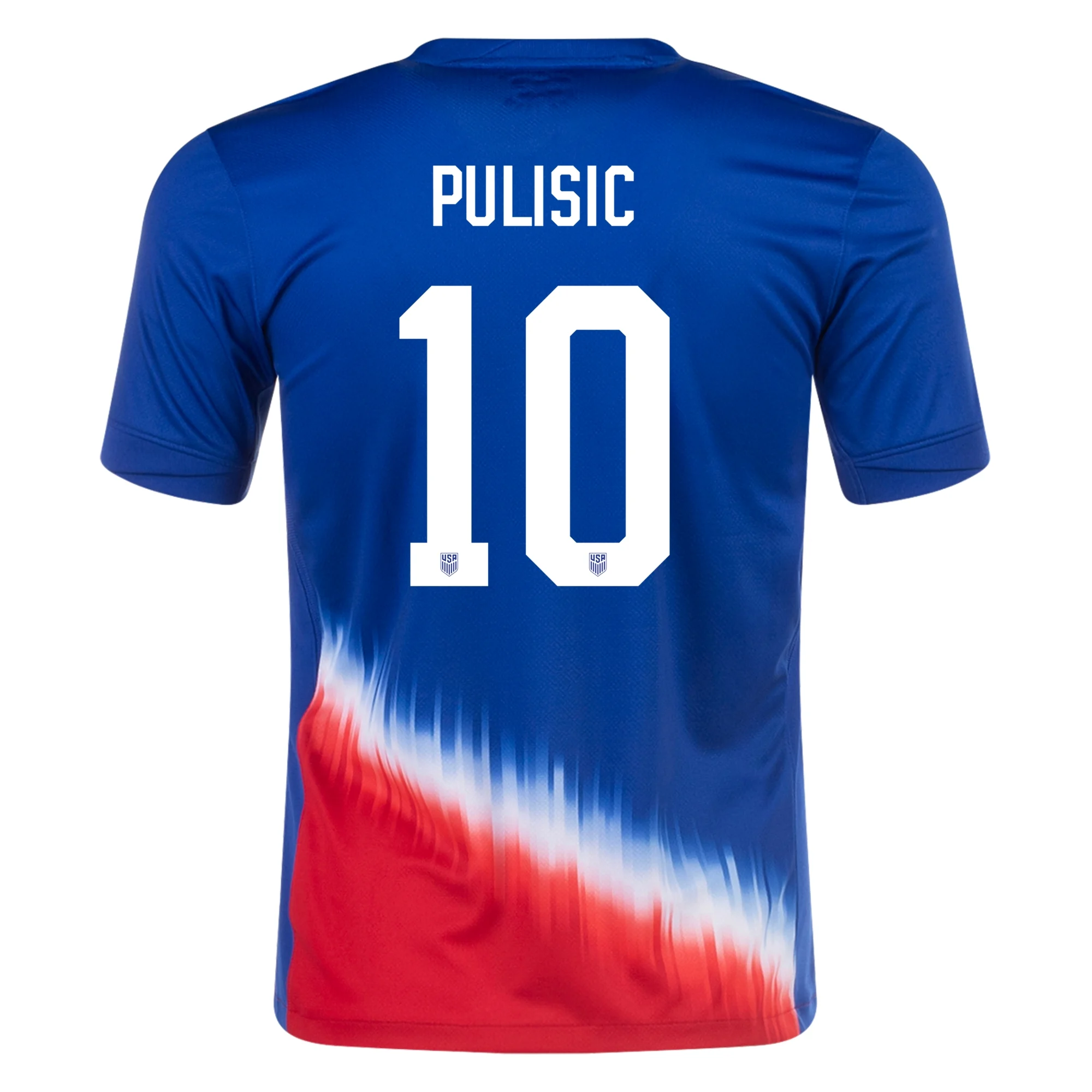 Nike Mens United States Christian Pulisic Away Jersey 24/25 (Old Royal/Sport Red) Questions & Answers