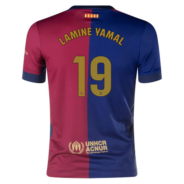 Nike Youth Barcelona Lamine Yamal Home Jersey 24/25 (Deep Royal/Club Gold) Questions & Answers