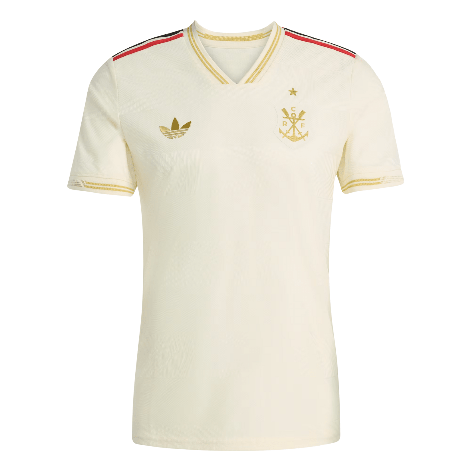 adidas Men's CR Flamengo Authentic Third Jersey 25/26 (Cream White)