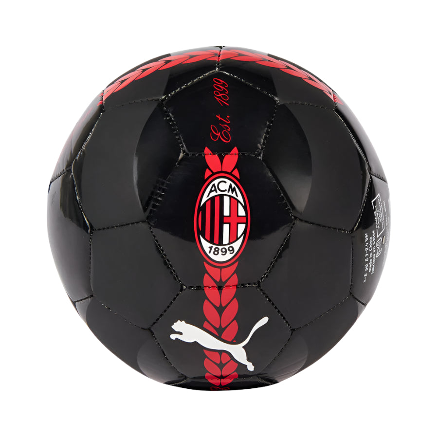 Puma AC Milan Prematch Mini Soccer Ball (Black/Red)
