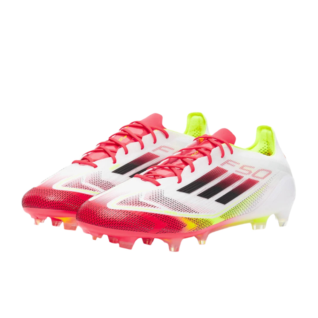 adidas F50 Elite FG Soccer Cleats (White/Black/Solar Yellow)