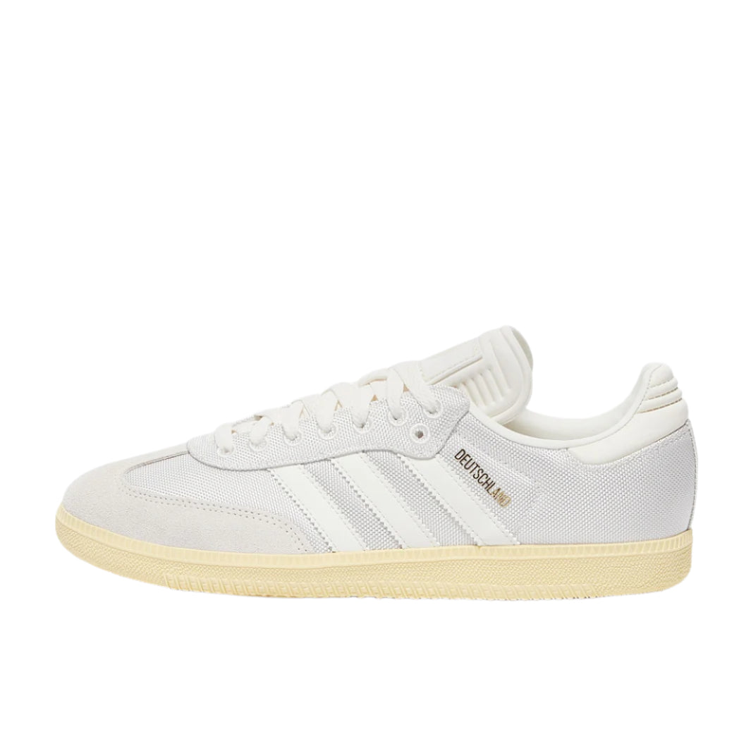 adidas Germany Samba 125th Anniversary Indoor Soccer Shoes (Cloud White/Off White/Almost Yellow)