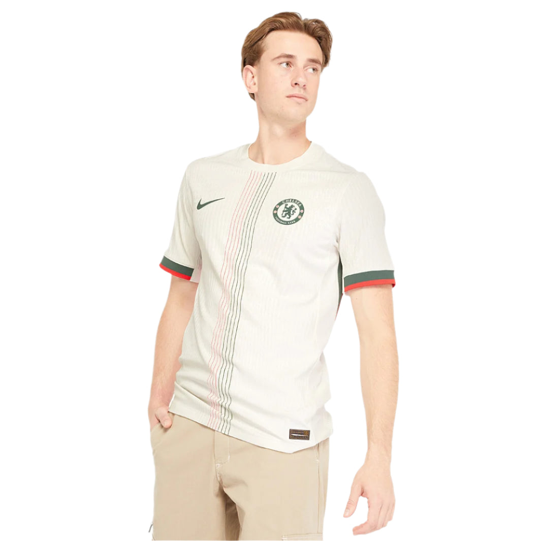 Nike Chelsea Authentic Away Jersey w/ Club World Cup Patches 25/26 (Phantom/Speed Red/Galactic Jade)