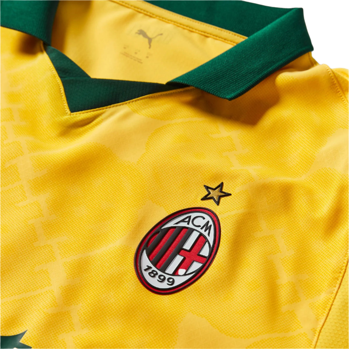 Puma Men's AC Milan Authentic Third Jersey 25/26 (Sunny Yellow/Dark Myrtle)