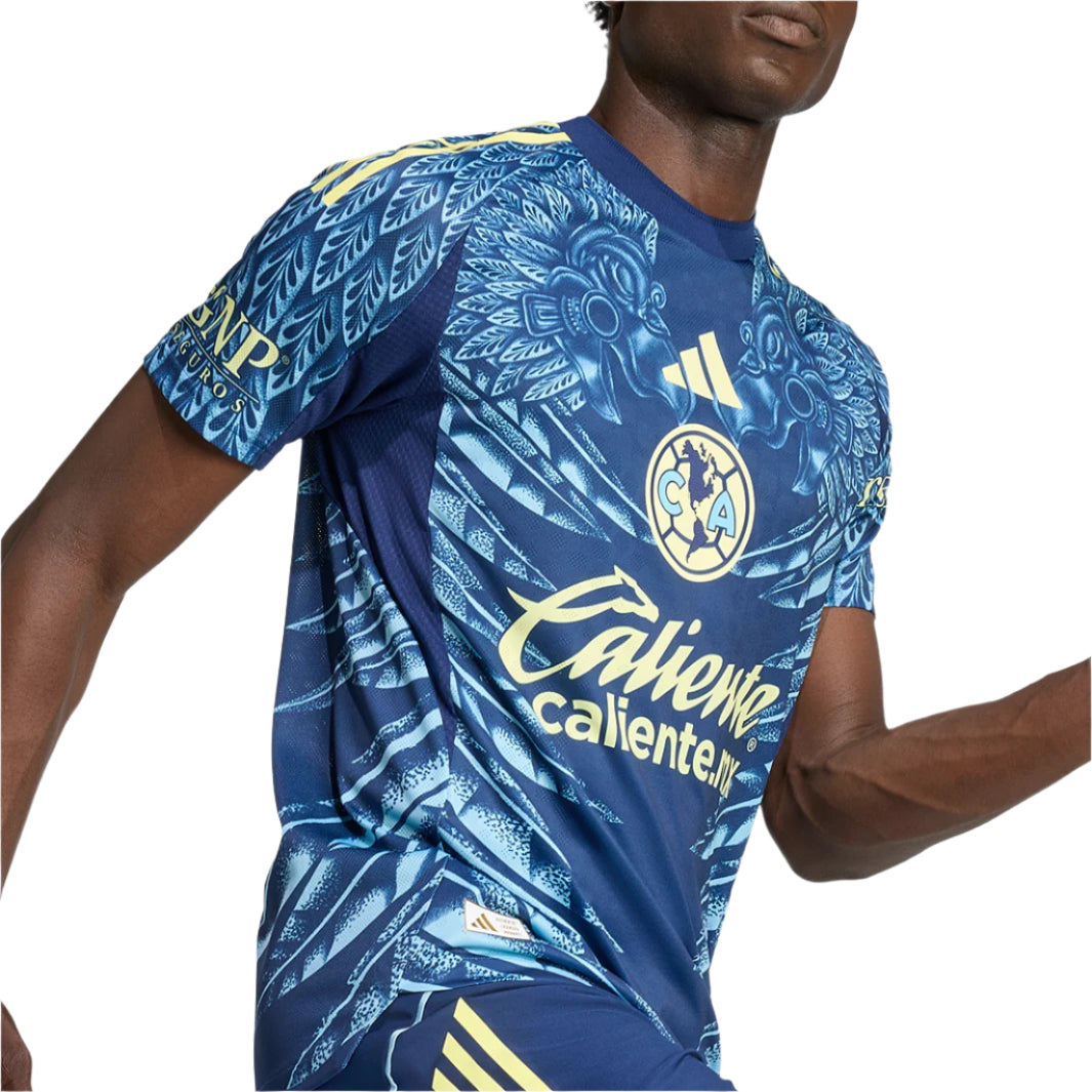 adidas A. Zendejas Men's Club América 25/26 Authentic Away Jersey (Blue)