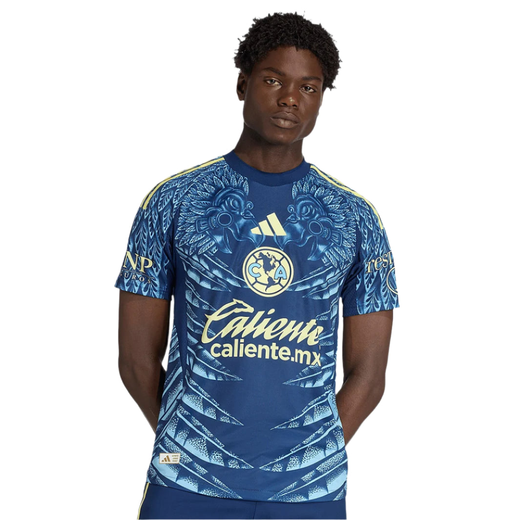 adidas A. Zendejas Men's Club América 25/26 Authentic Away Jersey (Blue)