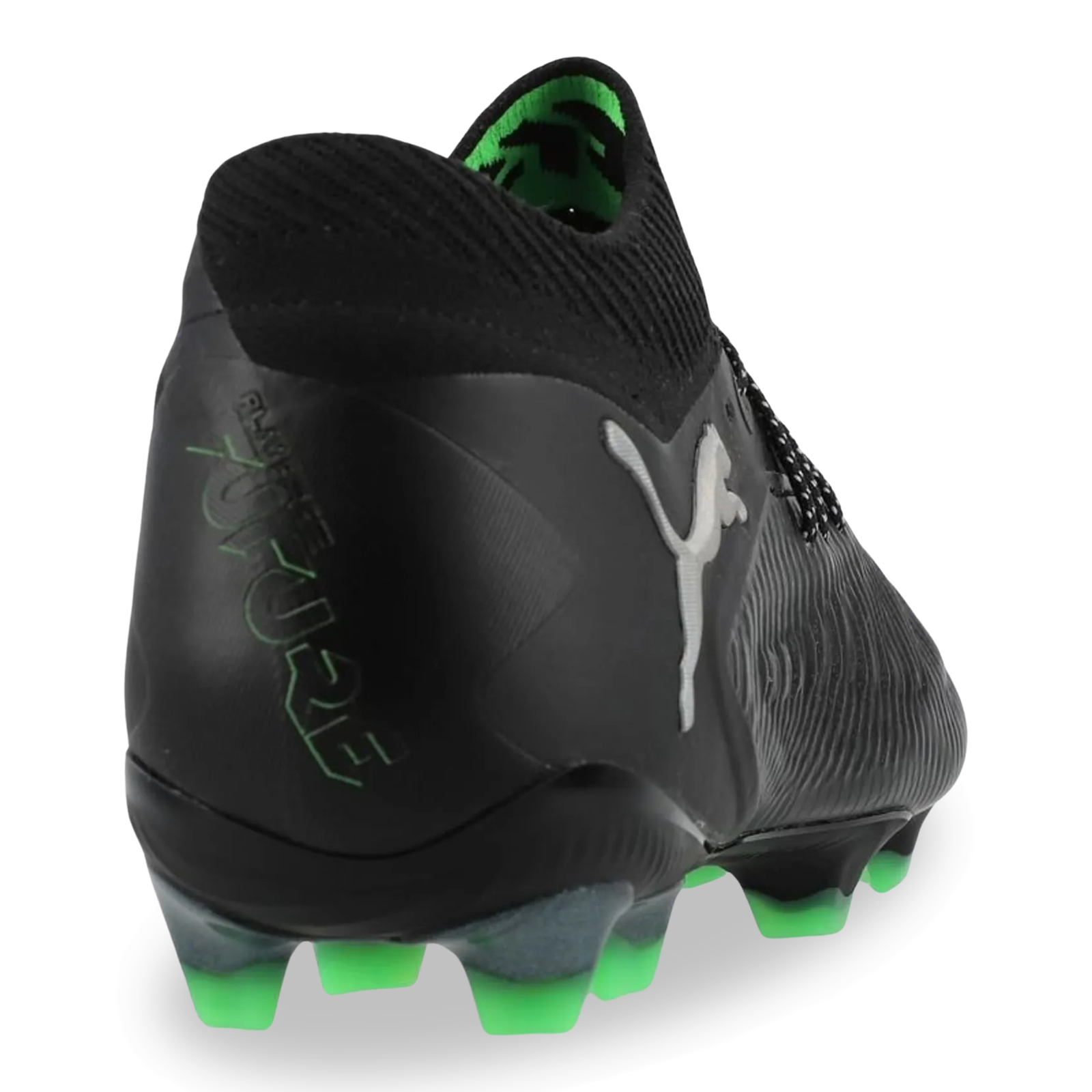 Puma Future 8 Ultimate FG Soccer Cleats (Black/Cool Grey/Fluo Green)