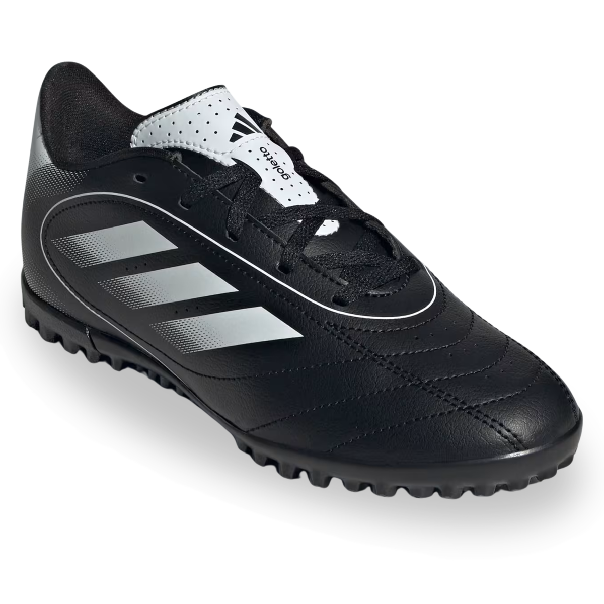 adidas Goletto IX Turf Junior Soccer Shoes (Black/White)