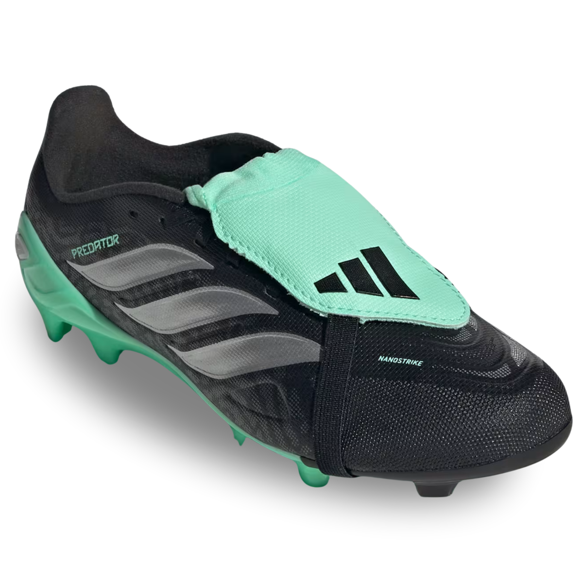 adidas Jr. Predator League FT Firm Ground Soccer Cleats (Aqua/Lemon)