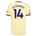 adidas Mens Arsenal Viktor Gyökeres Authentic Third Jersey w/ EPL + No Room For Racism 26/27 (Yellow)