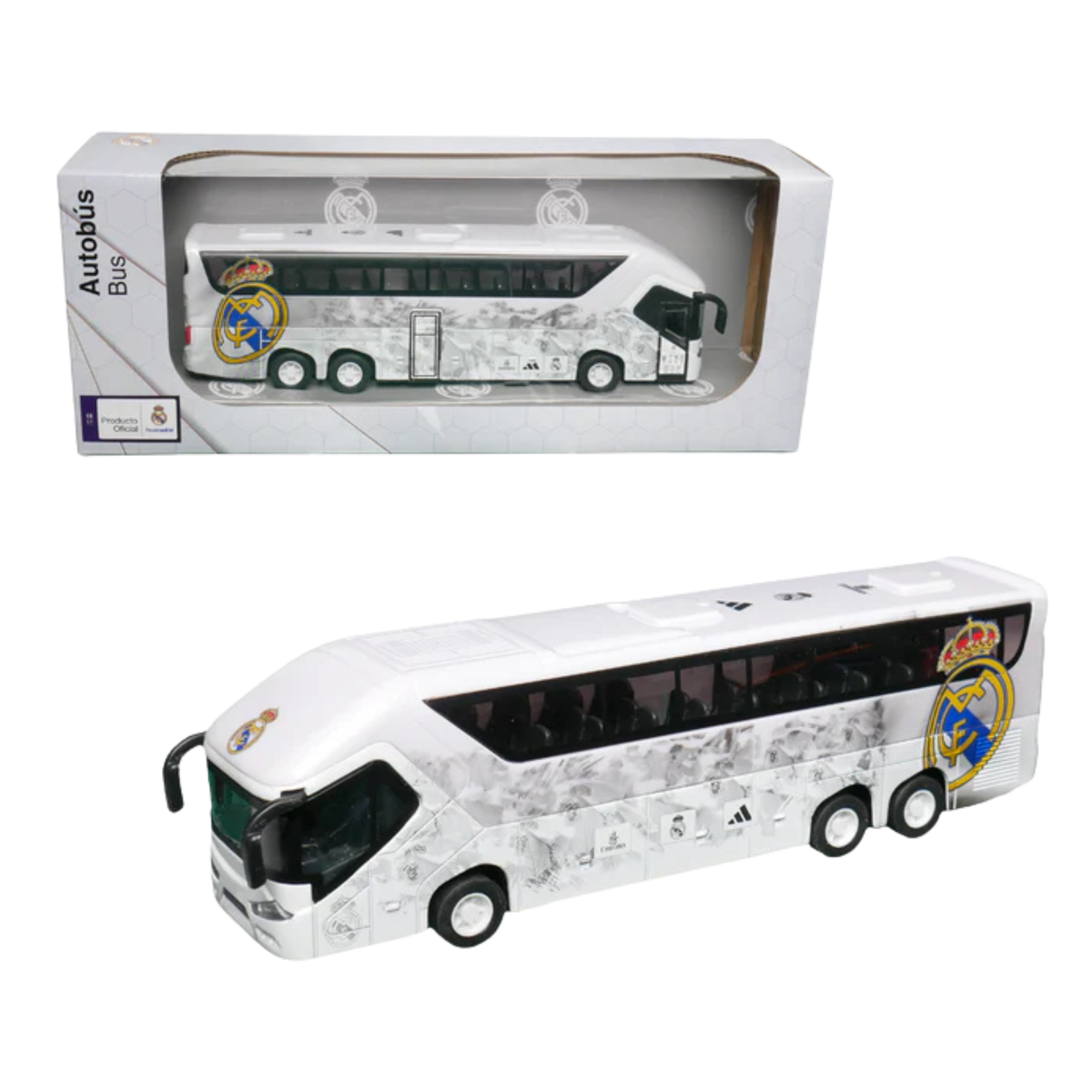 Banbo Toys Real Madrid (2) Team Bus (White)