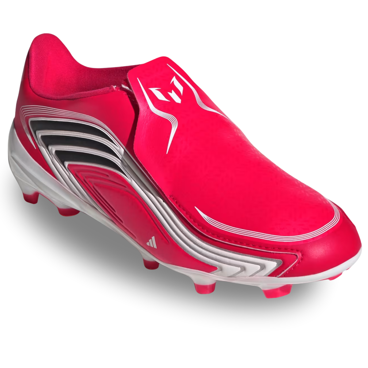 adidas F50 Messi League Firm Ground Soccer Cleats (Lucid Red/Black)