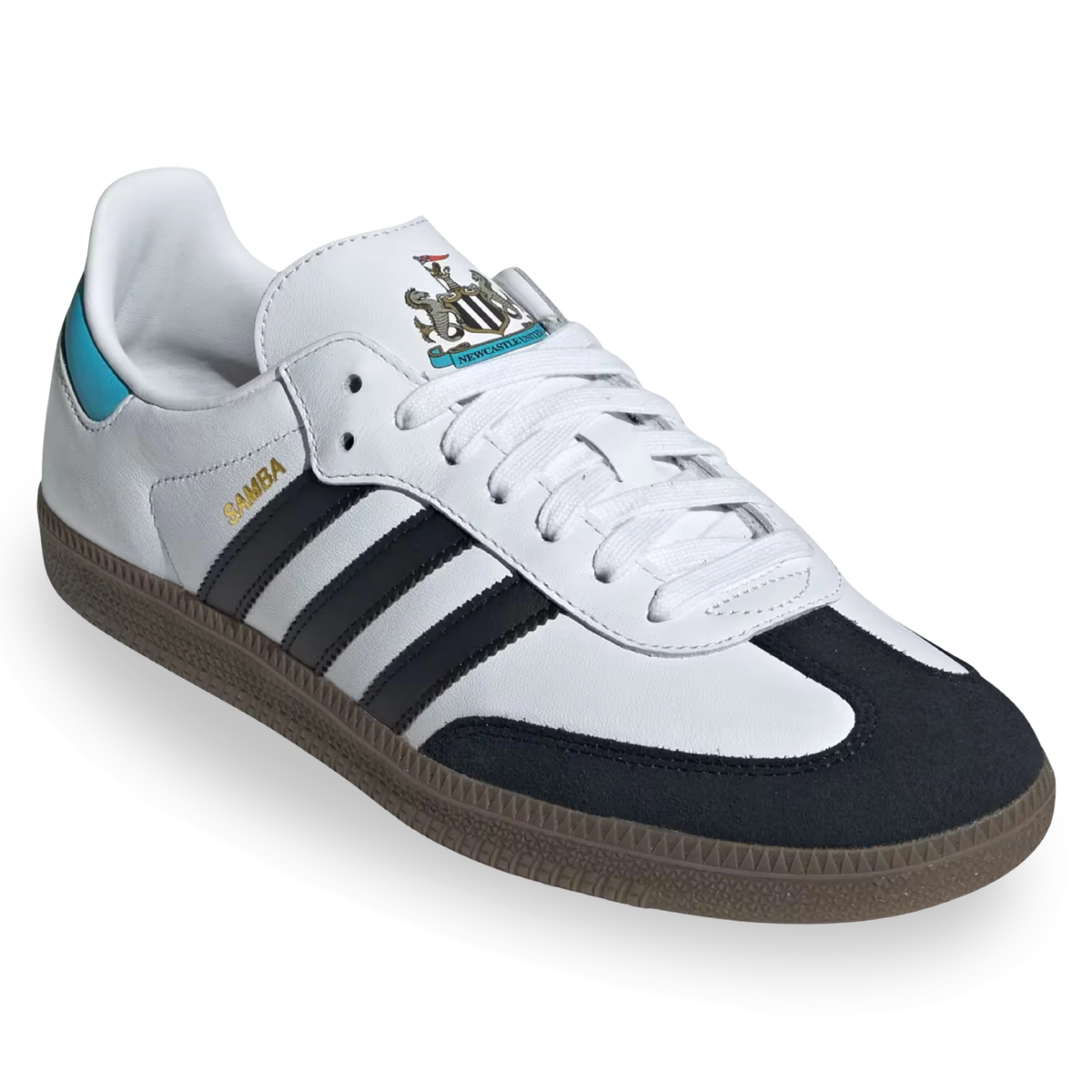 adidas Newcastle United Samba Soccer Shoes (White/Black/Sky Rush)