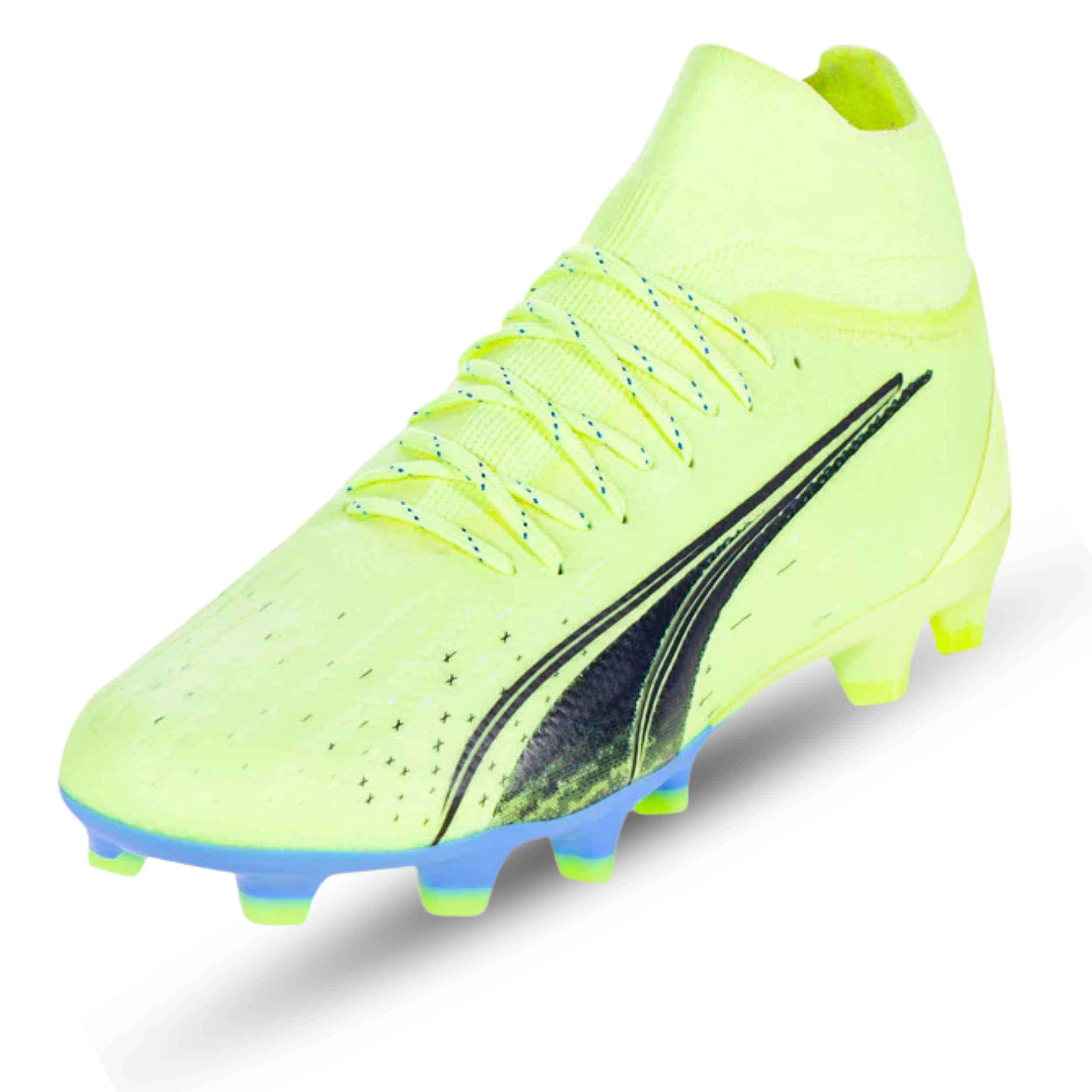 Puma Ultra Pro FG/AG Soccer Cleats (Fizzy Light/Parisian Blue)