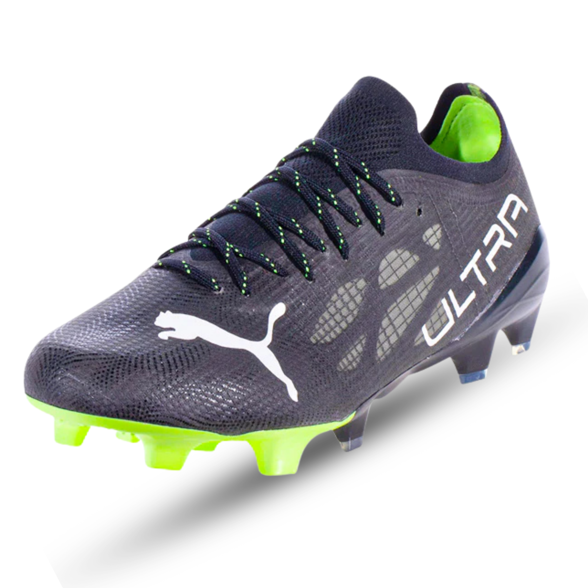Puma Ultra 1.4 FG/AG Soccer Cleats (Black/Fizzy Light)