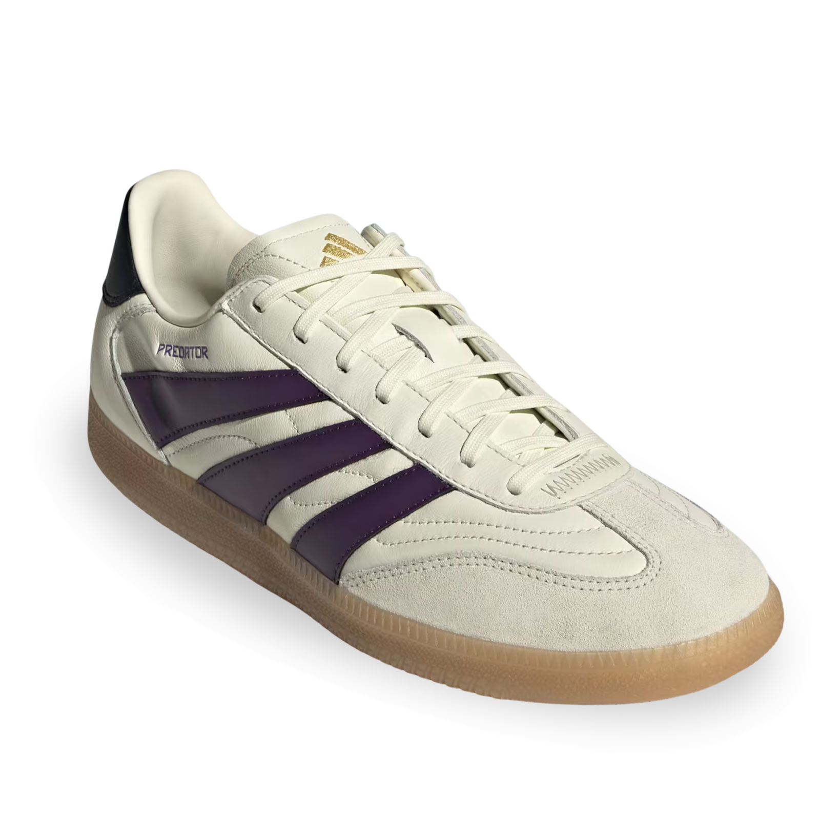 adidas Predator Freestyle Indoor IC Soccer Shoes (Ivory/Plum/Gold Metallic)