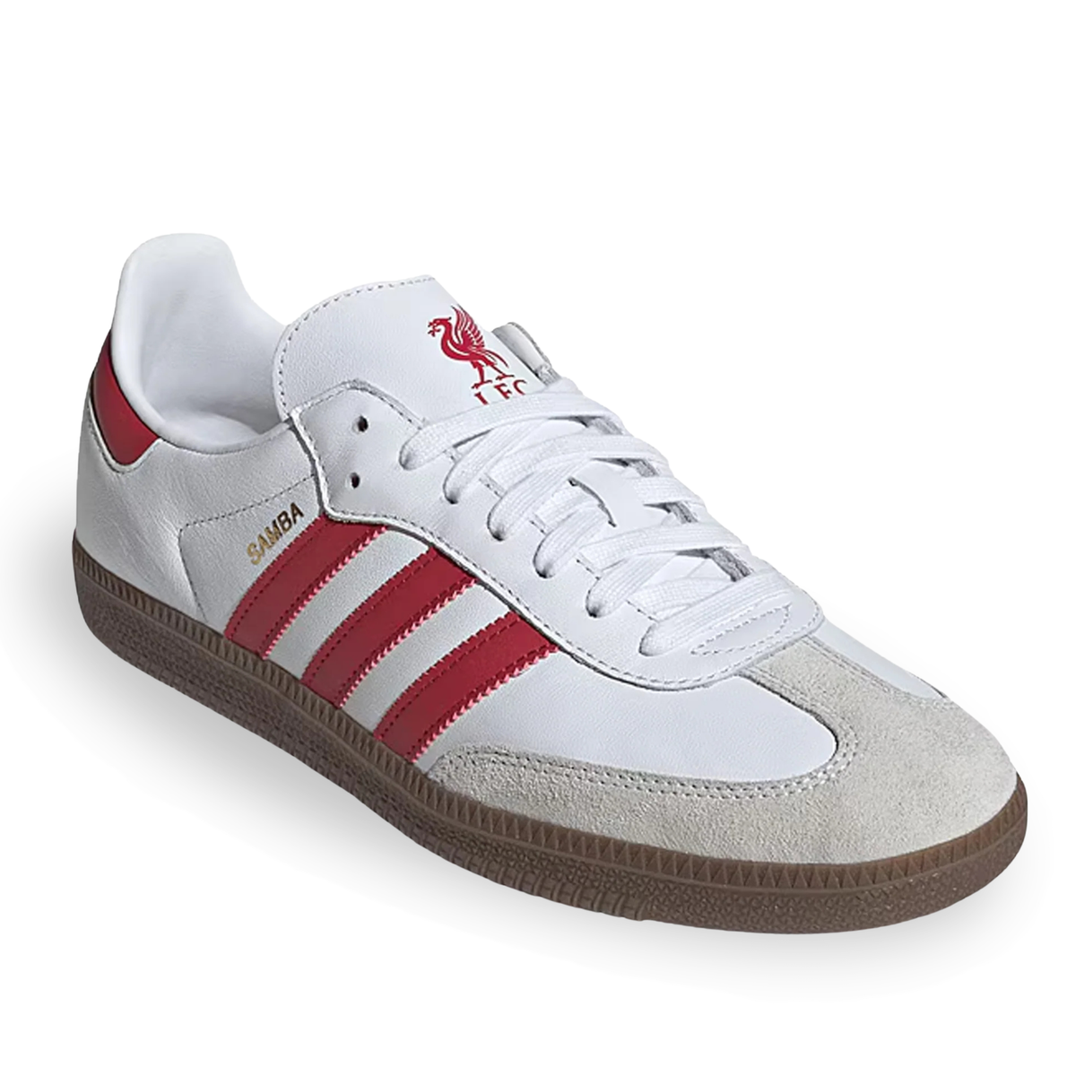 adidas Liverpool FC Samba Soccer Shoes (White/Red)