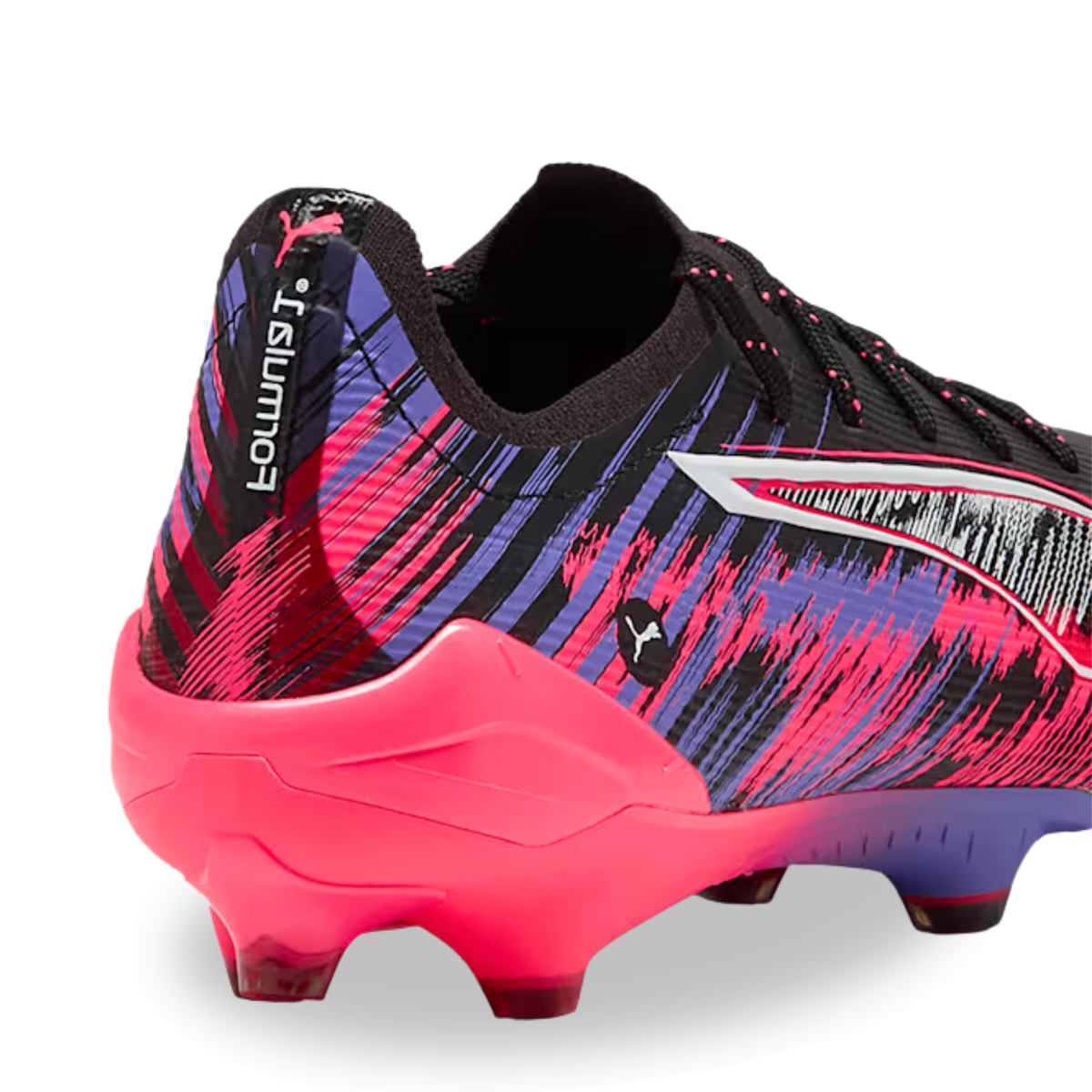 Puma Ultra 5 Ultimate F1 FG Soccer Cleats (Black/Sunset Glow/Dark Amethyst)
