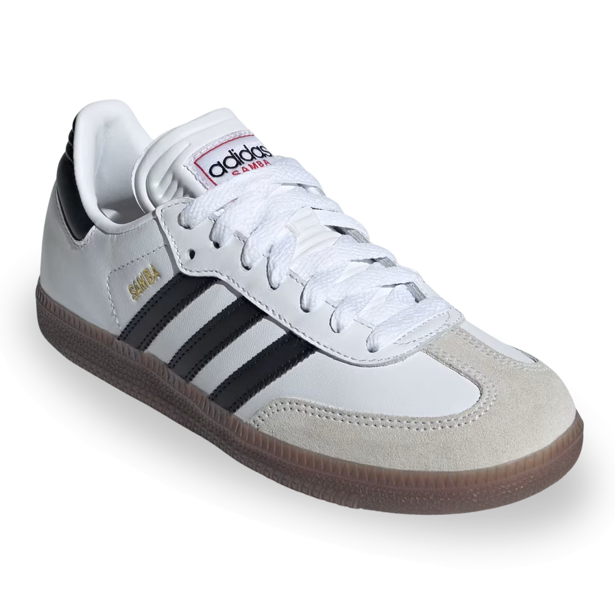 adidas Youth Jr. Samba Soccer Shoes (White/Black)