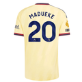 adidas Mens Arsenal Noni Madueke Authentic Third Jersey w/ EPL + No Room For Racism 26/27 (Yellow)