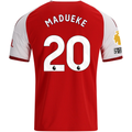 adidas Mens Arsenal Noni Madueke Home Jersey w/ EPL + No Room For Racism Patches 26/27 (Red)