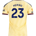 adidas Men's Arsenal FC Mikel Merino Third Jersey w/ EPL + No Room For Racism Patches 26/27 (Yellow)