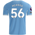 Puma Mens Manchester City Ryan McAidoo Home Jersey EPL + No Room For Racism Patches 26/27 (Team Light Blue/Icey Blue)