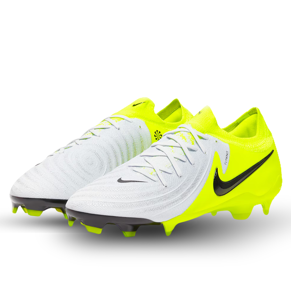 Nike Phantom GX II Pro FG Soccer Cleats (Metallic Silver/Black-Volt)