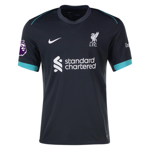 Nike Liverpool Dominik Szoboszlai Away Jersey w/ EPL Patch 24/25 (Night Forest/Washed Teal)