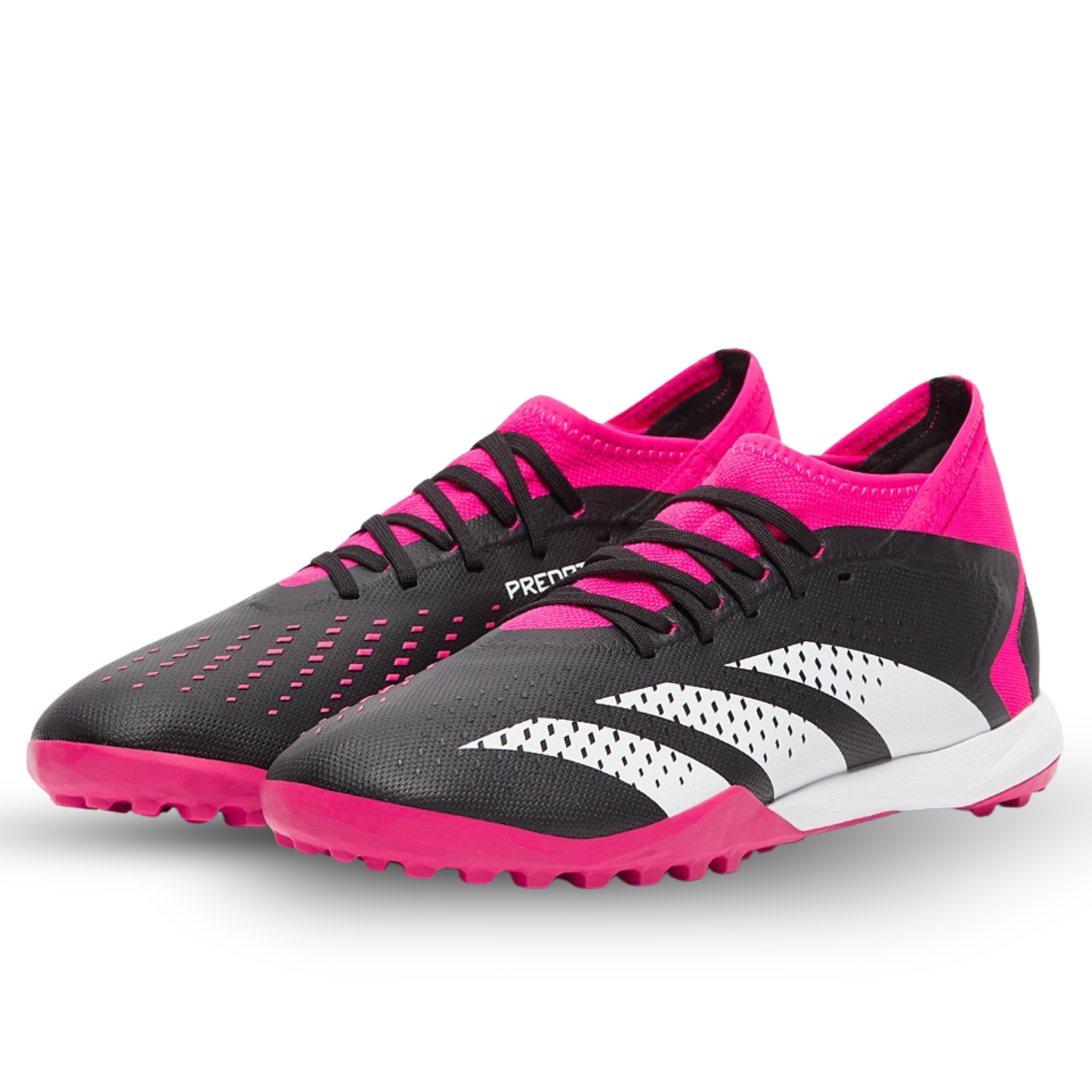 adidas Predator Accuracy.3 Turf Soccer Shoes (Core Black/Team Shock Pink)
