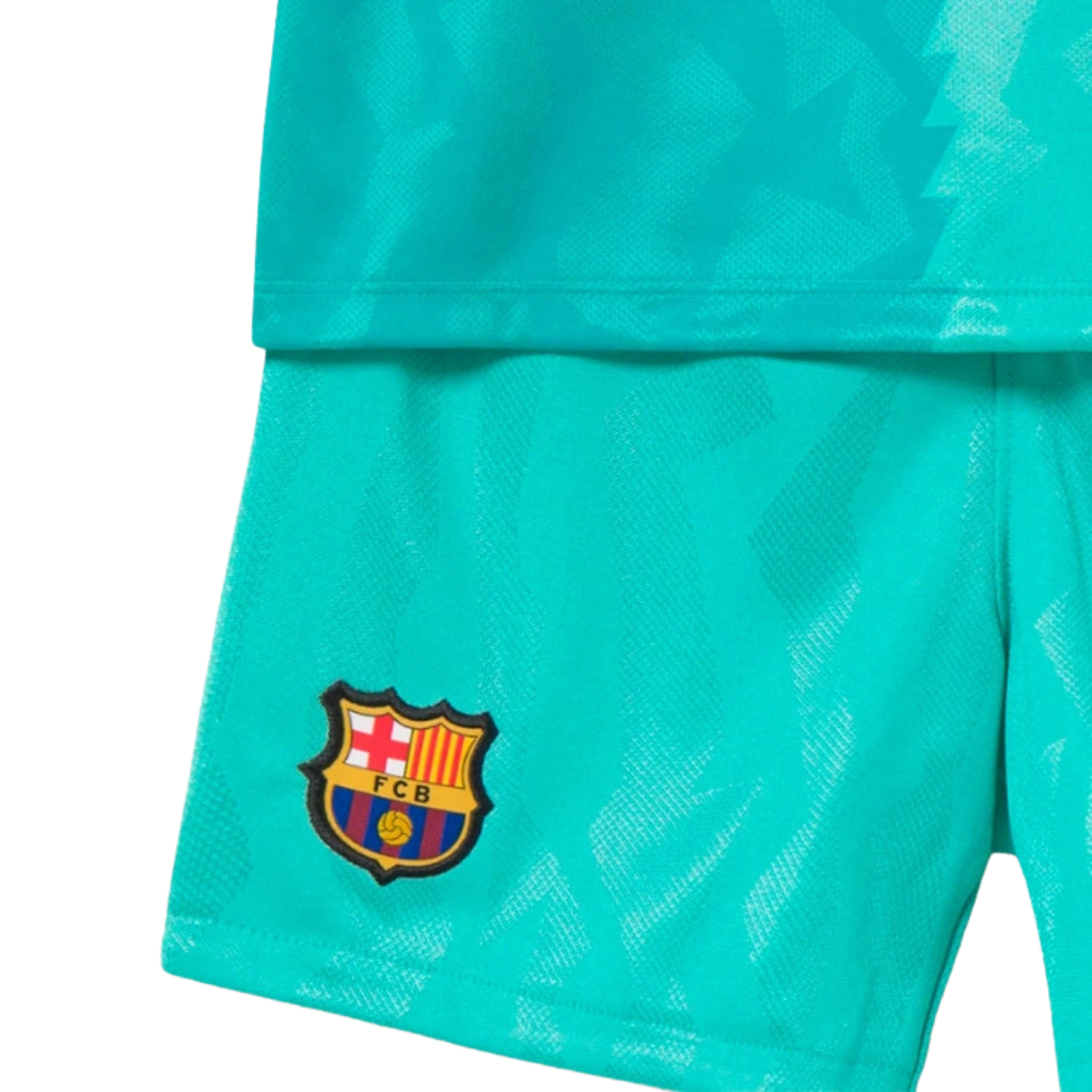 Nike FC Barcelona 26/27 Little Kids Third 3-Piece Soccer Jersey Set (Green Frost)