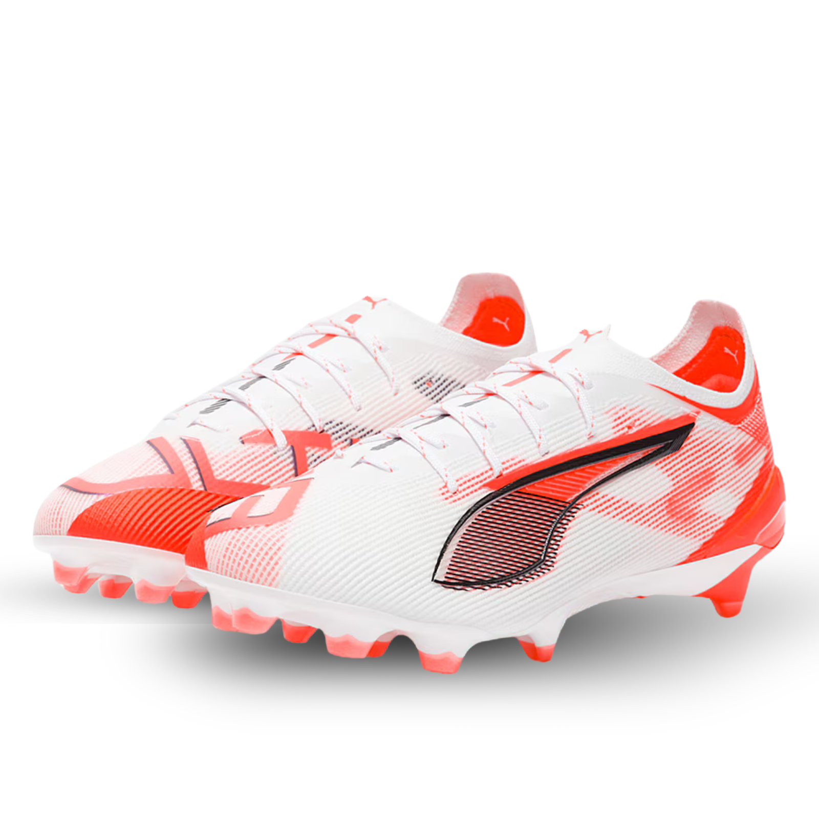 Puma Ultra 5 Ultimate FG Soccer Cleats (Puma White/Puma Black/Red)