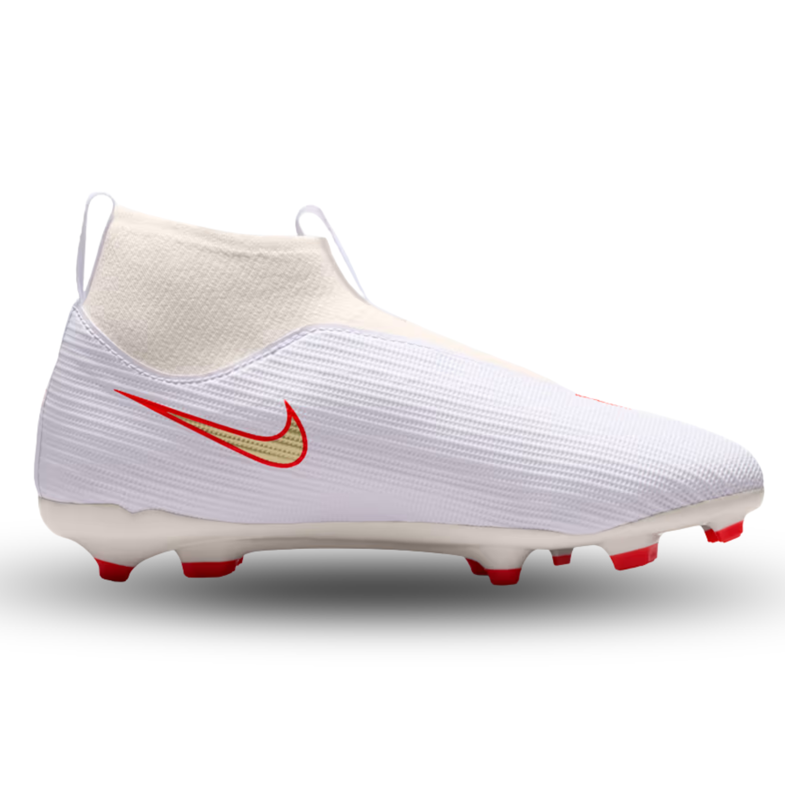 Nike Jr. Superfly 11 Academy FG/MG Soccer Cleats (White/Blur-Bright Crimson)