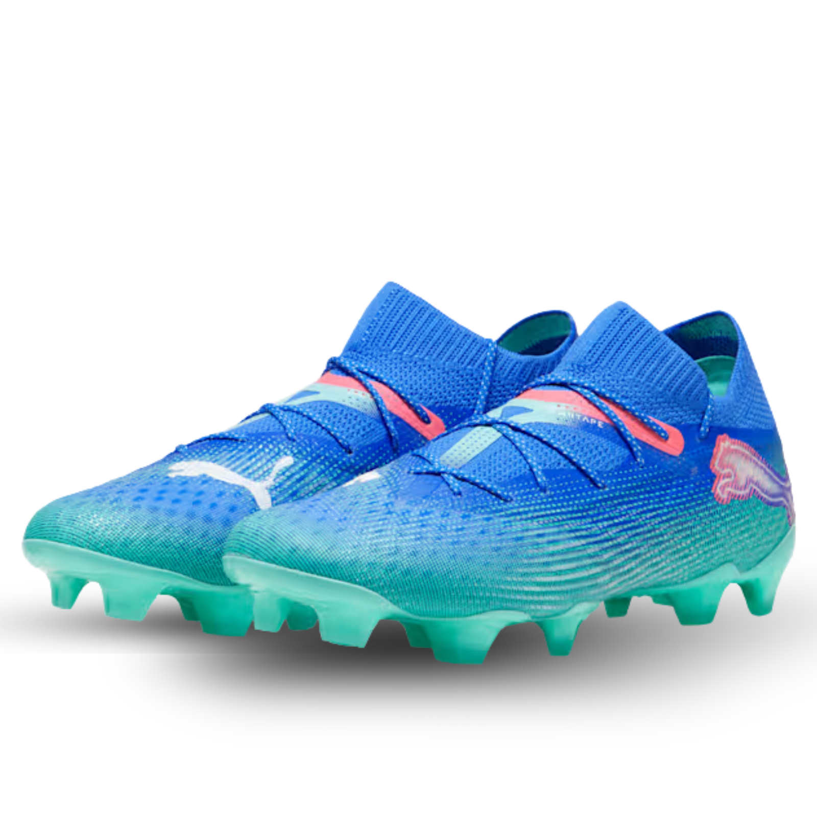 Puma Future 7 Ultimate FG/AG Soccer Cleats (Bluemazing/Puma White)
