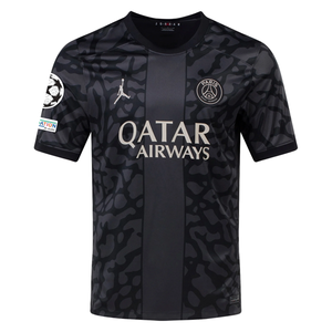 Nike Paris Saint-Germain Lee Kang In Third Jersey w/ Champions League Patches 23/24 (Anthracite/Black/Stone)