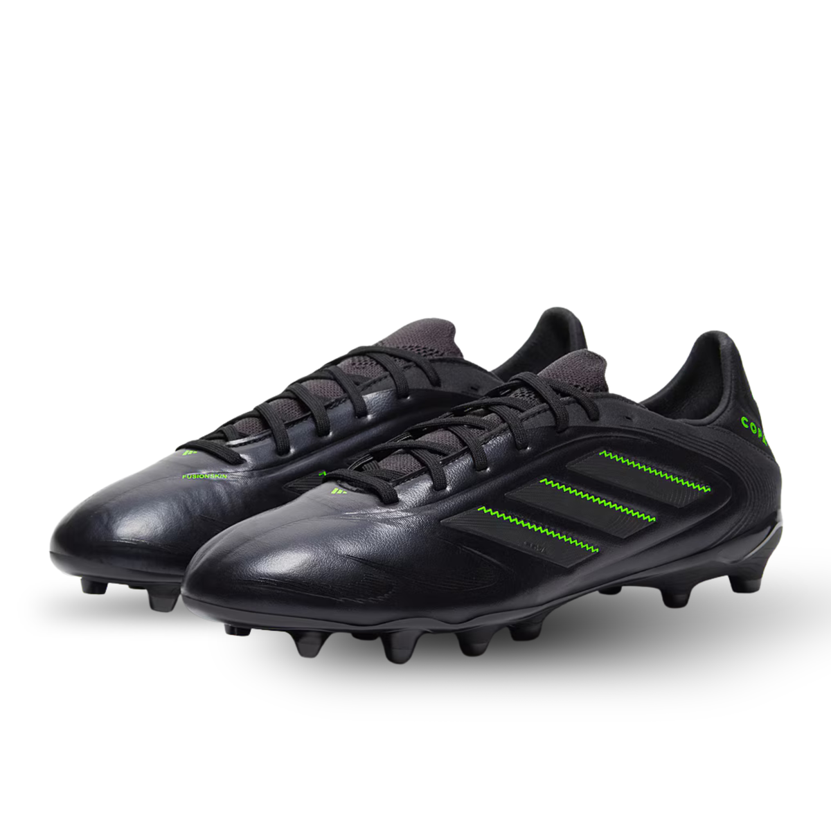 adidas Copa Pure III Pro Firm Ground Soccer Cleats (Black/Lucid Lemon)