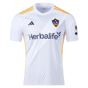 adidas LA Galaxy Joseph Paintsil Home Jersey w/ MLS + Apple TV Patches 24/25 (White/Yellow/Navy)