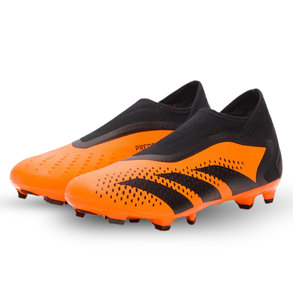 adidas Predator Accuracy.3 Laceless Firm Ground Soccer Cleats (Tea Solar Orange/Black)
