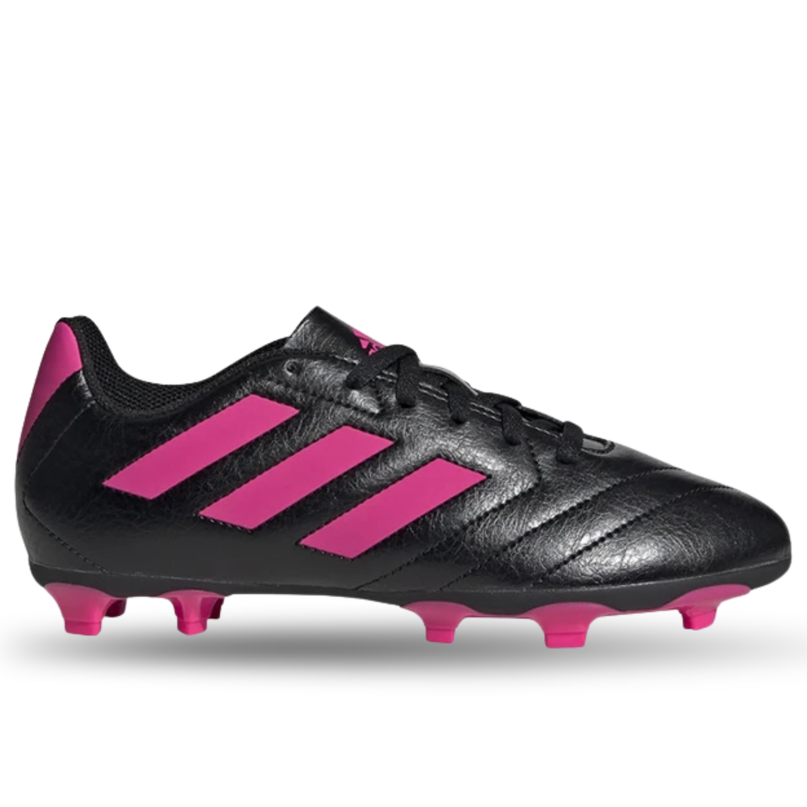 adidas Jr. Goletto FG Soccer Cleats (Black/Shock Pink)