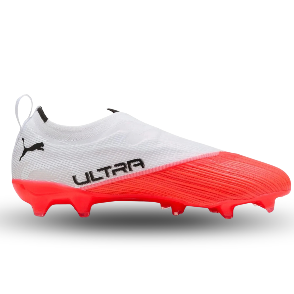 Puma Ultra Nitro 7 LL FG/AG Junior Soccer Cleats (White/Pink)