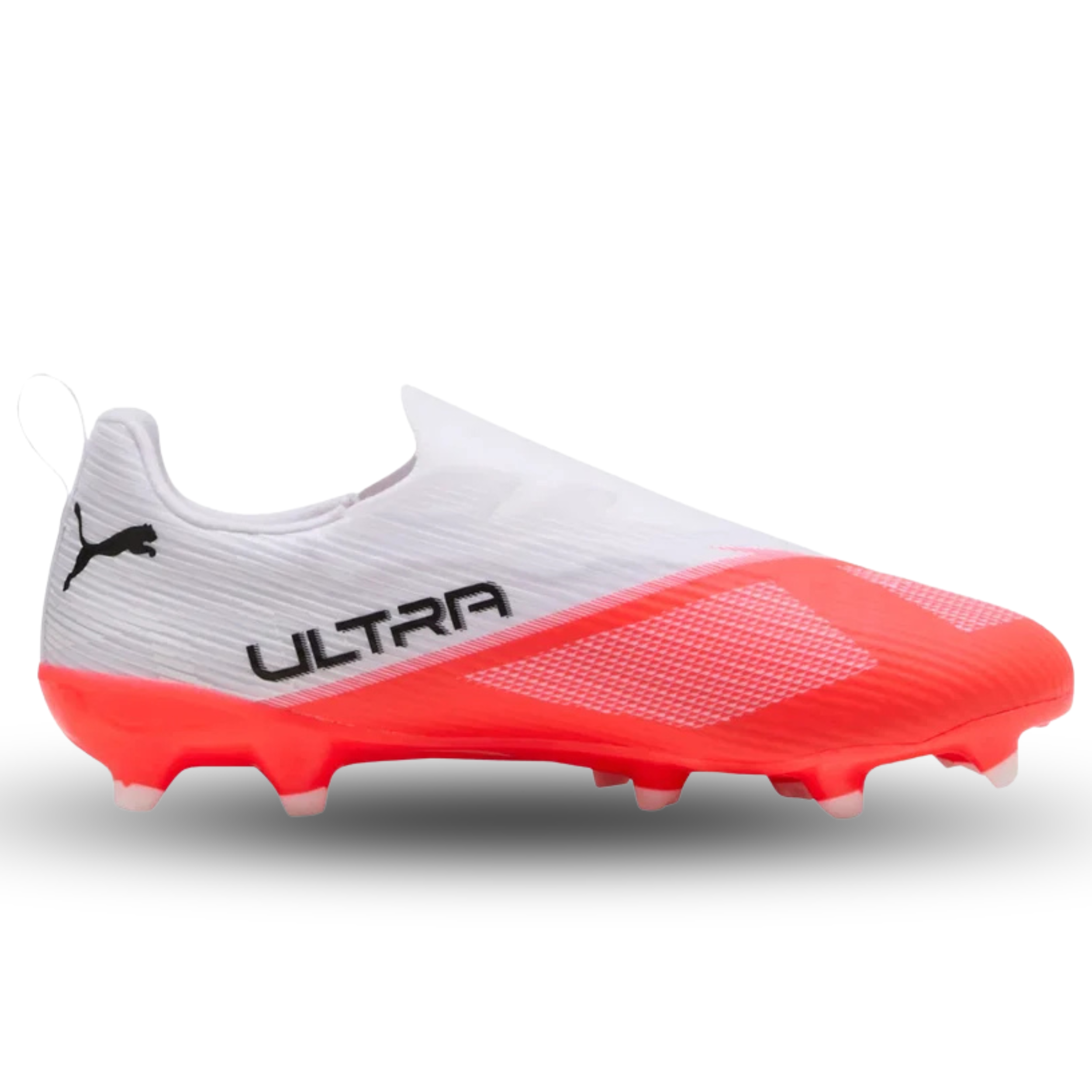 Puma Ultra 7 Match LL FG/AG Junior Soccer Cleats (White/Pink)