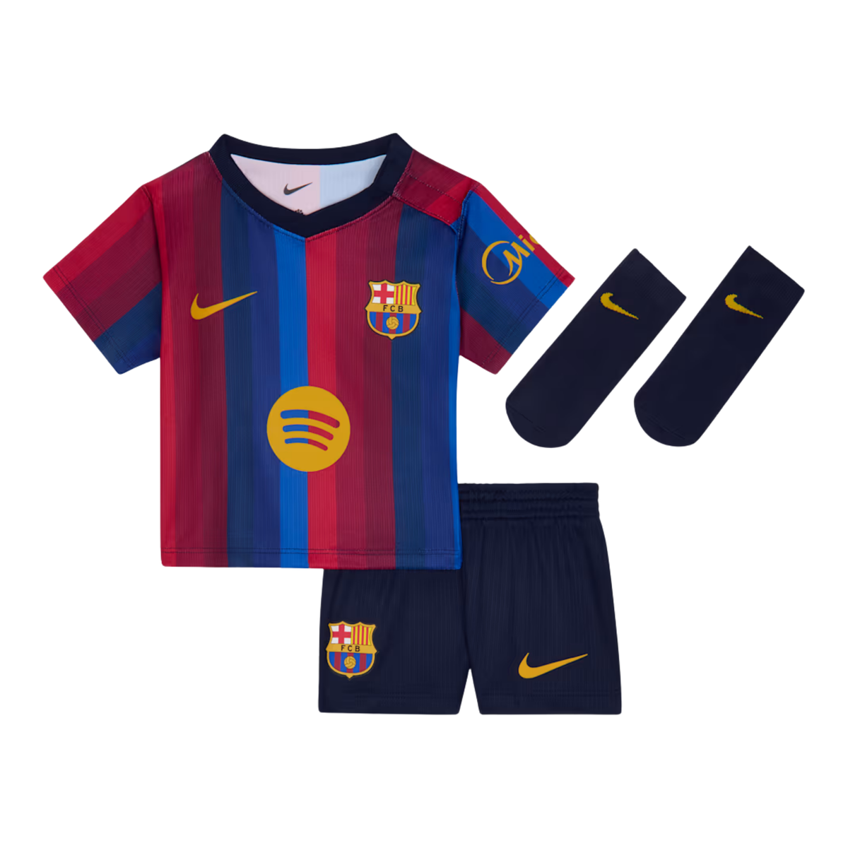 Nike FC Barcelona 26/27 Baby/Toddler 3-Piece Soccer Jersey Set (Blue/Red)